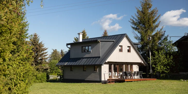 Krkonošský raj: chalupy s privátnym wellness pre 4 až 10 osôb a zľavy na aktivity v okolí