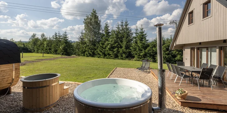 Krkonošský raj: chalupy s privátnym wellness pre 4 až 10 osôb a zľavy na aktivity v okolí