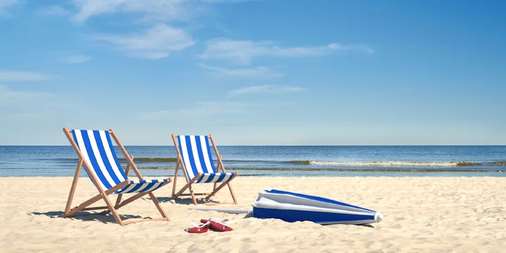 Dovolenka pri Baltskom mori: apartmán alebo chatka s polpenziou a wellness