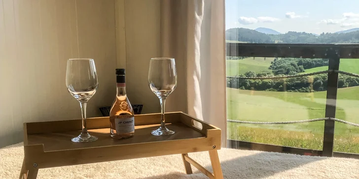 Skvele vybavená chatka obklopená prírodou welcome drinkom a výhľadom na Malú aj Veľkú Fatru