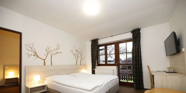 Pobyt v srdci Jeseníkov až pre 8 osôb: polpenzia, vstup do wellness aj masáž