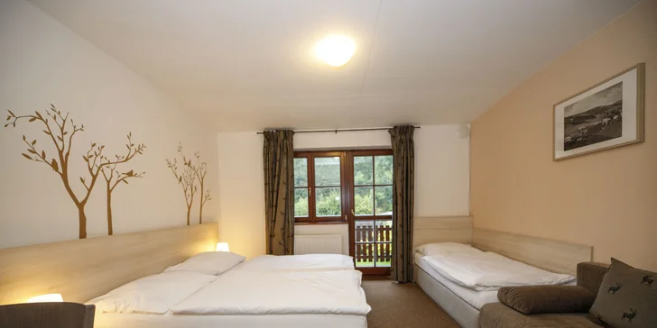 Pobyt v srdci Jeseníkov až pre 8 osôb: polpenzia, vstup do wellness aj masáž