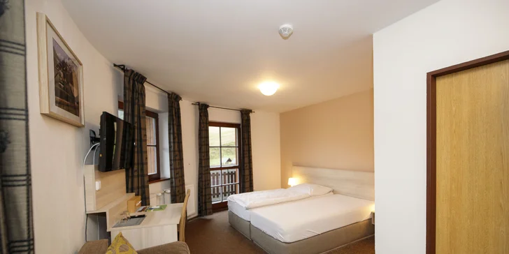 Pobyt v srdci Jeseníkov až pre 8 osôb: polpenzia, vstup do wellness aj masáž