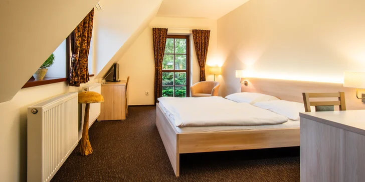 Pobyt v srdci Jeseníkov až pre 8 osôb: polpenzia, vstup do wellness aj masáž