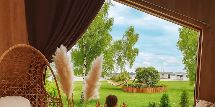 Glamping pri jazere Jamno a pri Balte: bez jedla alebo s raňajkami, množstvo aktivít aj domčeky s vlastným wellness