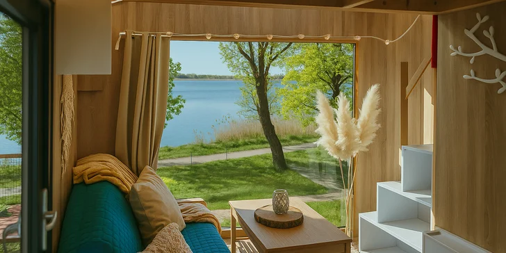 Glamping pri jazere Jamno a pri Balte: bez jedla alebo s raňajkami, množstvo aktivít aj domčeky s vlastným wellness