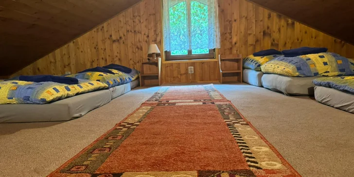Prenájom útulnej a plne vybavenej zrubovej chaty vo Vrchlabí až pre 6 osôb