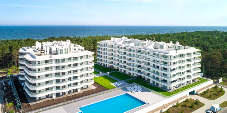 Nové krásne apartmány pri Baltskom mori až pre 4 osoby: medzi morom a jazerom, v lete bazén