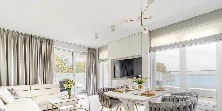 Nové krásne apartmány pri Baltskom mori až pre 4 osoby: medzi morom a jazerom, v lete bazén