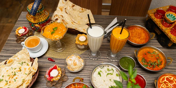 Kuracie alebo vegetariánske indické degustačné menu