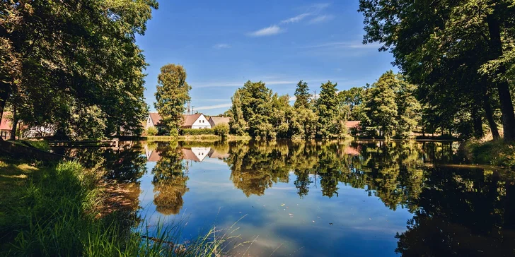 Romantika kúsok od Tábora: luxusný pobyt v mlyne, raňajky alebo polpenzia aj relaxácia