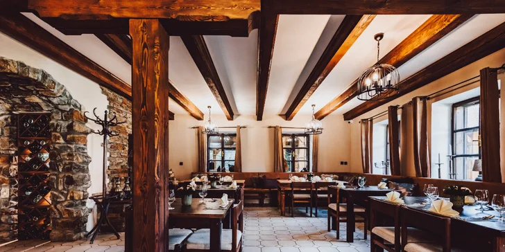 Romantika kúsok od Tábora: luxusný pobyt v mlyne, raňajky alebo polpenzia aj relaxácia