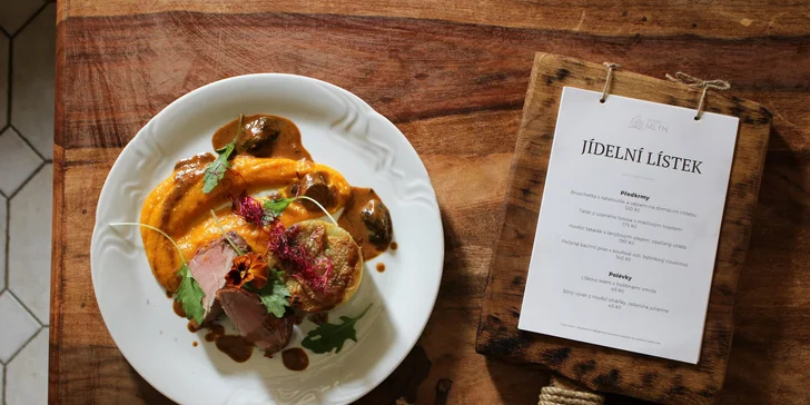 Romantika kúsok od Tábora: luxusný pobyt v mlyne, raňajky alebo polpenzia aj relaxácia