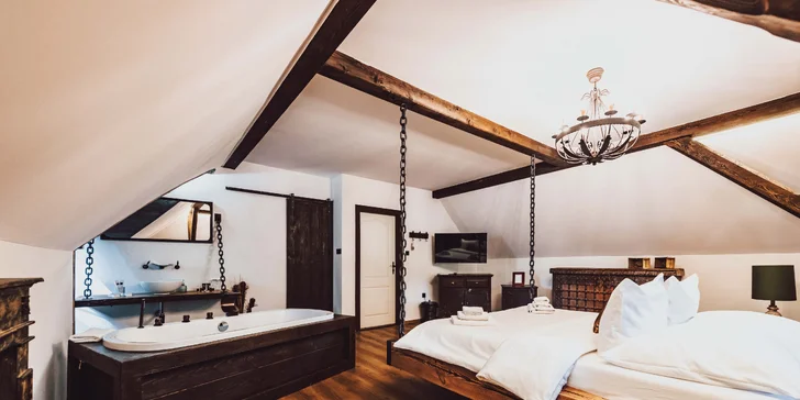 Romantika kúsok od Tábora: luxusný pobyt v mlyne, raňajky alebo polpenzia aj relaxácia