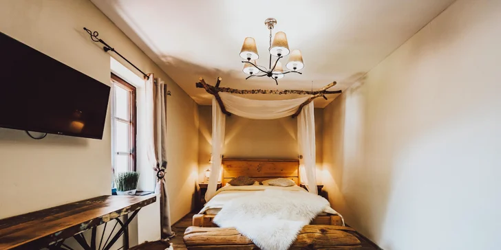 Romantika kúsok od Tábora: luxusný pobyt v mlyne, raňajky alebo polpenzia aj relaxácia