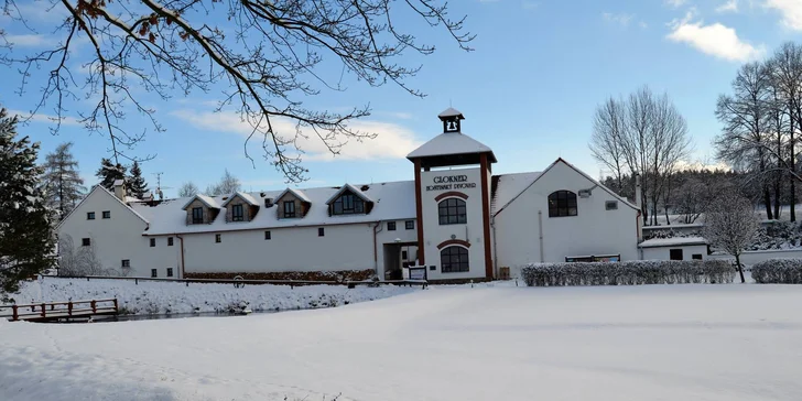 Relax pri Českom Krumlove: luxusný statok s vlastným pivovarom a čokoládovňou, strava a bazén