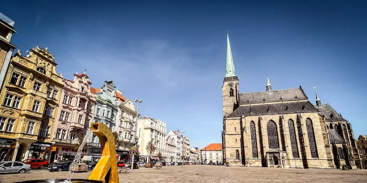 4* relax v centre Plzne: raňajky alebo polpenzia aj wellness a pivný kúpeľ s neobmedzeným pivom