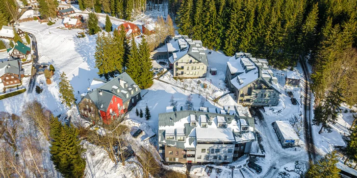 Krásne apartmány v Harrachove: bez stravy alebo s raňajkami a so vstupom do saunového sveta Grotta Spa