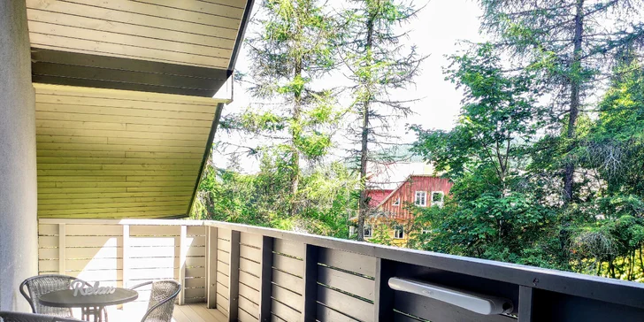 Krásne apartmány v Harrachove: bez stravy alebo s raňajkami a so vstupom do saunového sveta Grotta Spa