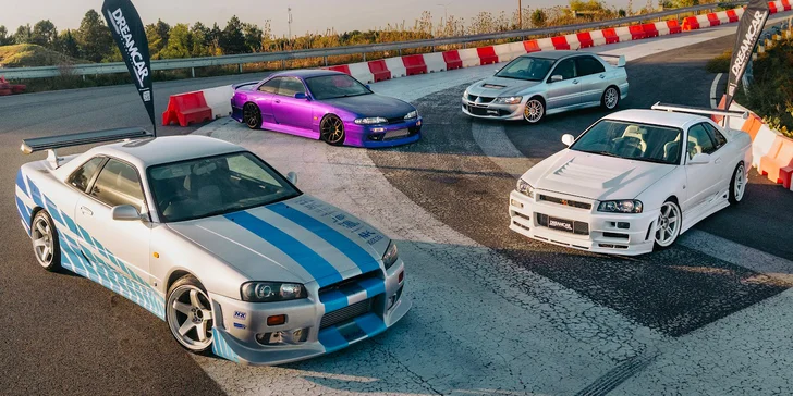 Jazda v Nissan Skyline R34, Nissan Silvia alebo Mitsubishi Lancer Evolution VIII: ako vodič aj spolujazdec, variant s jazdou driftem
