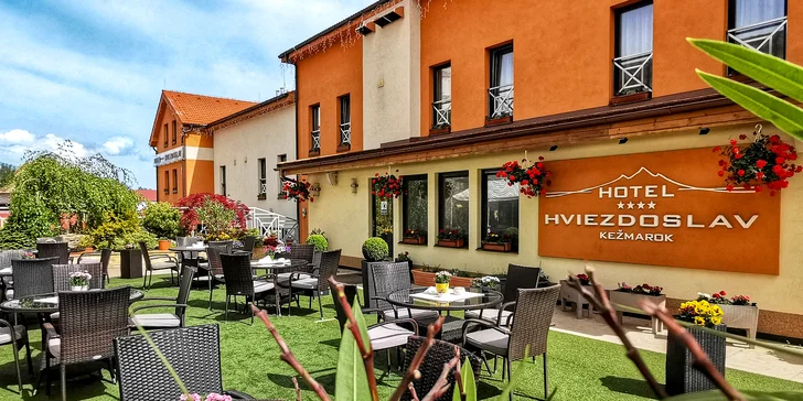 Ubytovanie vo výnimočnom hoteli pod Tatrami s polpenziou a wellness
