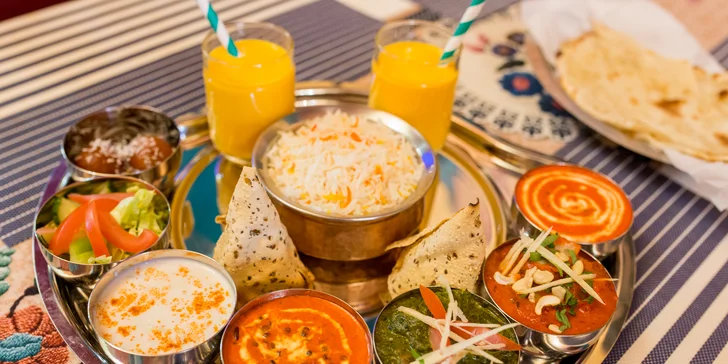Vychutnajte si vo dvojici chutný vegetariánsky alebo mäsový Taj Mahal tanier