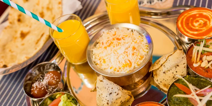 Vychutnajte si vo dvojici chutný vegetariánsky alebo mäsový Taj Mahal tanier