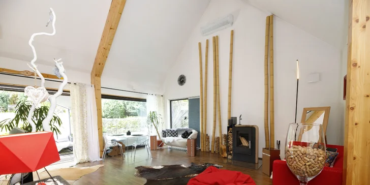 Buďte pár dní len spolu: romantický pobyt v luxusnej chate so saunou, vírivkou, cryo vaňou a krbom