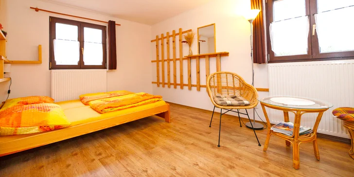 Dovolenka v chatovej osade na Lipne: vybavené apartmány pre 5 osôb a Lipno card