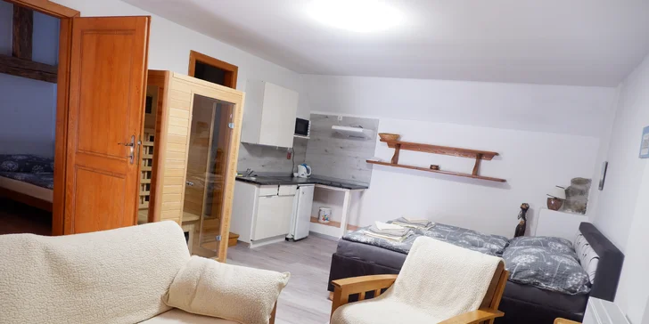 Pohoda v apartmáne na Lipensku aj s infrasaunou až pre 5 osôb