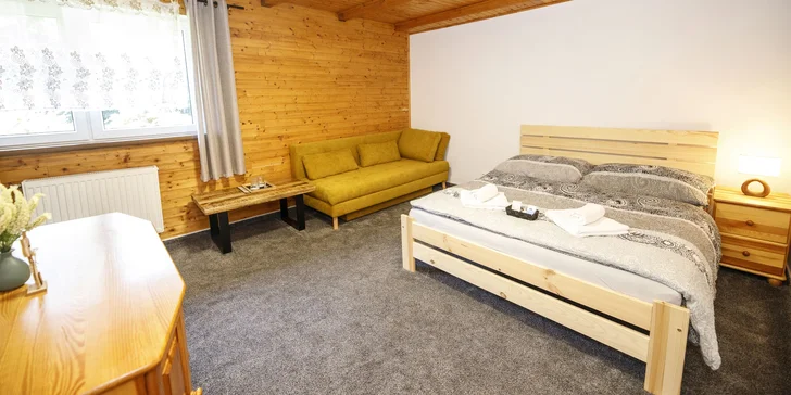 Relax v Beskydách: raňajky alebo polpenzia, privátne wellness aj pivný kúpeľ