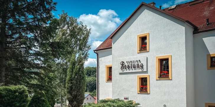 Útulný penzión na pomedzí Krušných hôr a Českosaského Švajčiarska, vrátane raňajok