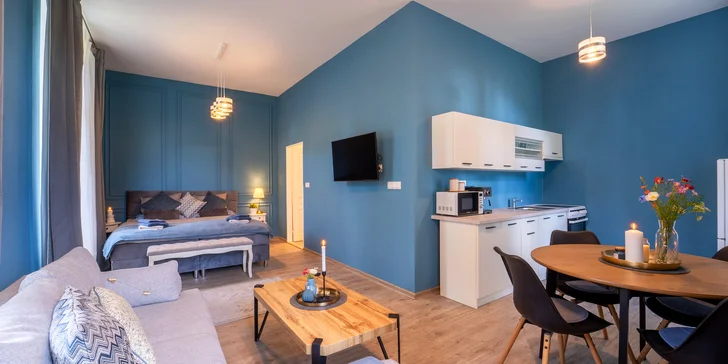 Jeseníky: apartmány až pre 8 osôb v bývalom zámku, možnosť raňajok na izbu aj privátneho wellness