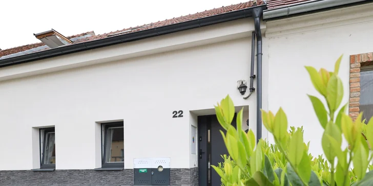 Originálny autoapartmán na Pálave: miestne víno a hydromasážna vaňa na izbe