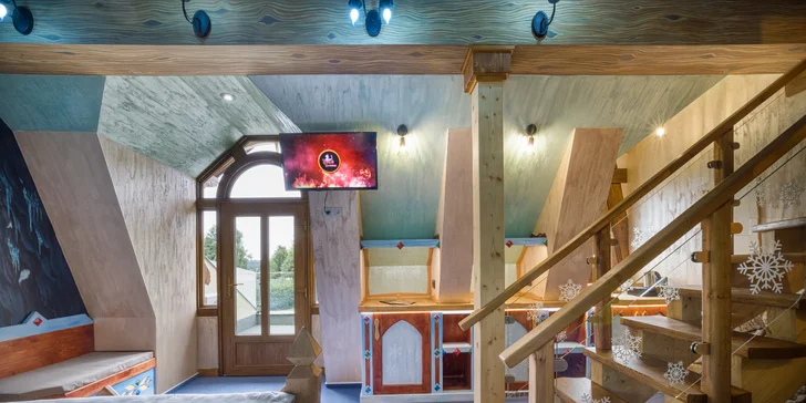 Peklo Čertovina - Kocourkov: nový luxusný VIP apartmán s vírivou vaňou, polpenzia, herňa aj animačný program