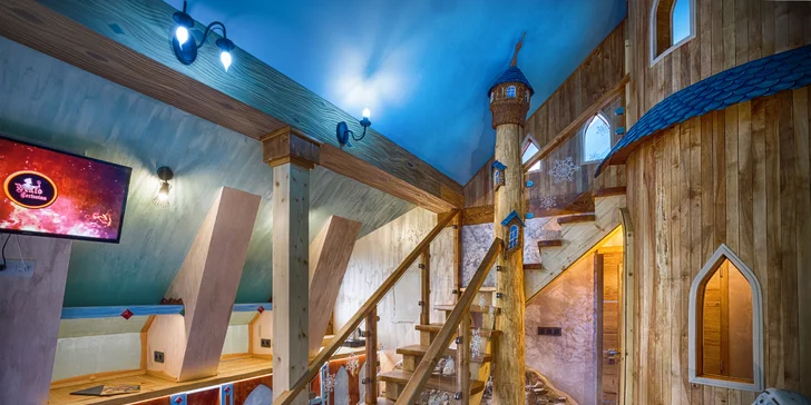 Peklo Čertovina - Kocourkov: nový luxusný VIP apartmán s vírivou vaňou, polpenzia, herňa aj animačný program