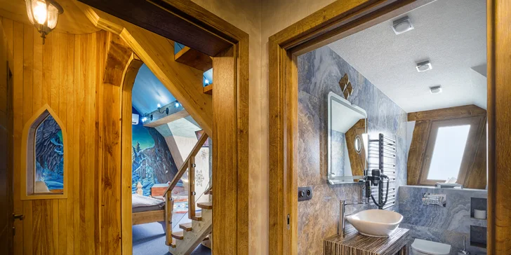 Peklo Čertovina - Kocourkov: nový luxusný VIP apartmán s vírivou vaňou, polpenzia, herňa aj animačný program