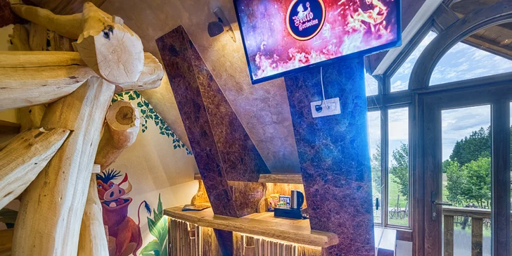 Peklo Čertovina - Kocourkov: nový luxusný VIP apartmán s vírivou vaňou, polpenzia, herňa aj animačný program