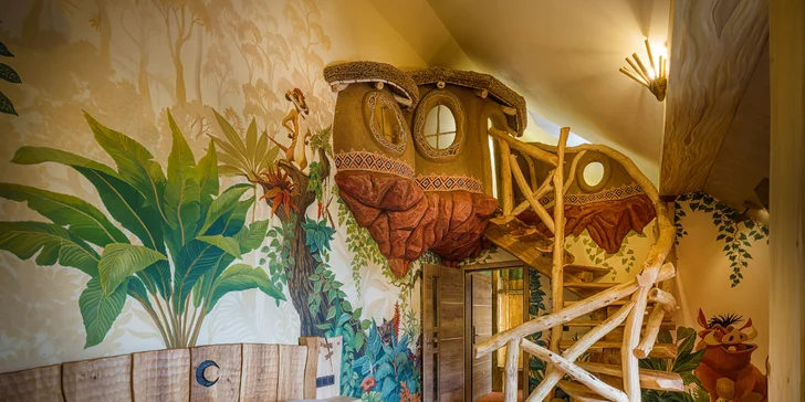 Peklo Čertovina - Kocourkov: nový luxusný VIP apartmán s vírivou vaňou, polpenzia, herňa aj animačný program