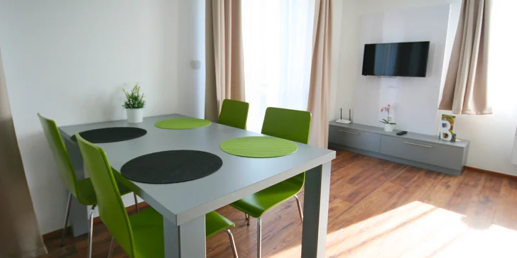 Do Lednice v páre alebo s rodinou: luxusné apartmány neďaleko zámku a kúpeľov