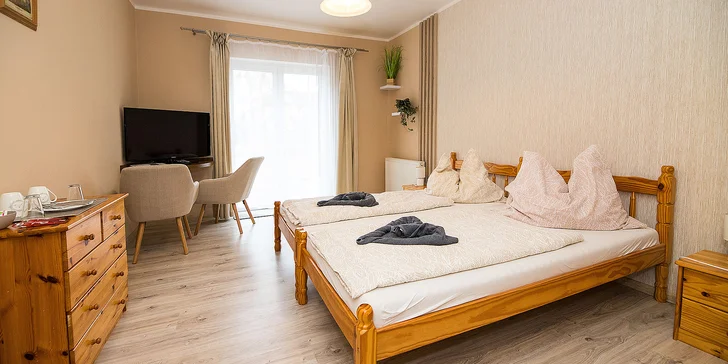 Penzión v pokojnej časti Františkových Lázní: pobyt aj so vstupom do Aquaforu a fľašou vína