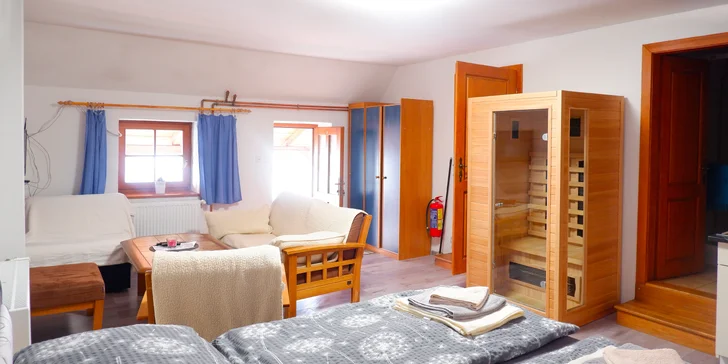 Pohoda v apartmáne na Lipensku aj s infrasaunou až pre 5 osôb