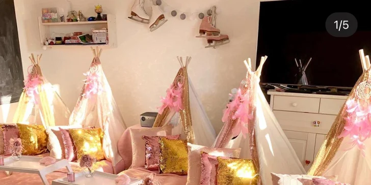 TeePee stan aj filmové plátno na párty či detskú oslavu