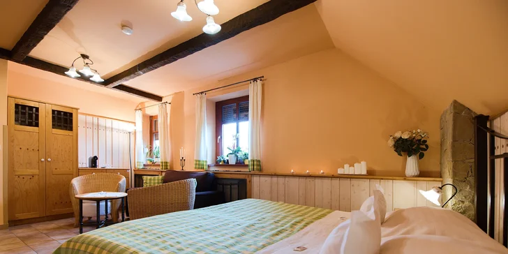 Štýlový hotel na južnej Morave s raňajkami, degustačnou večerou a fľašou vína