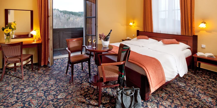 Pobyt v luxusnom rezorte v Mariánskych Lázňach: jedlo, wellness a až 16 procedúr
