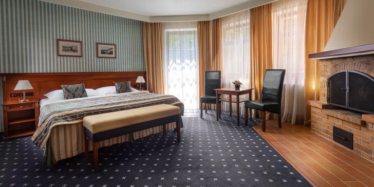 4* hotel v pokojnej časti Mariánskych Lázní: polpenzia, wellness aj procedúry
