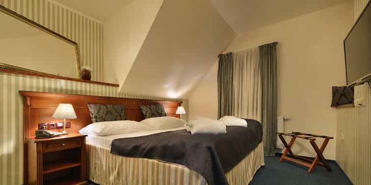 4* hotel v pokojnej časti Mariánskych Lázní: polpenzia, wellness aj procedúry