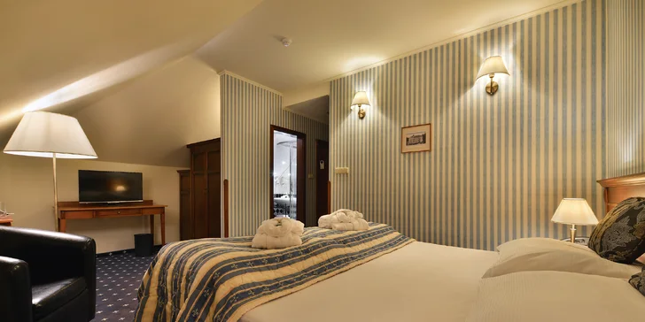 4* hotel v pokojnej časti Mariánskych Lázní: polpenzia, wellness aj procedúry