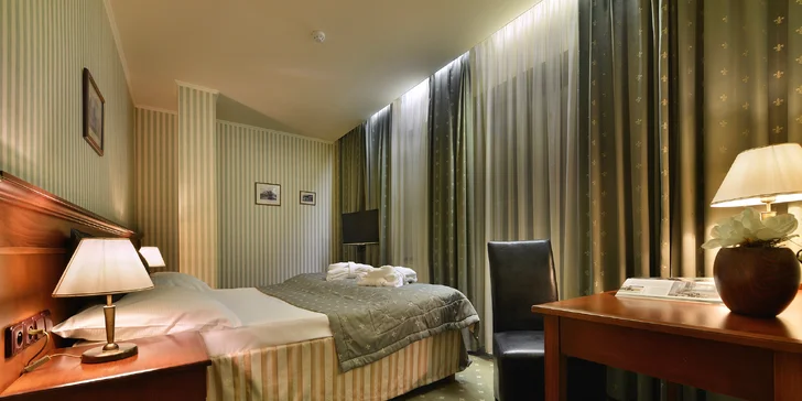 4* hotel v pokojnej časti Mariánskych Lázní: polpenzia, wellness aj procedúry