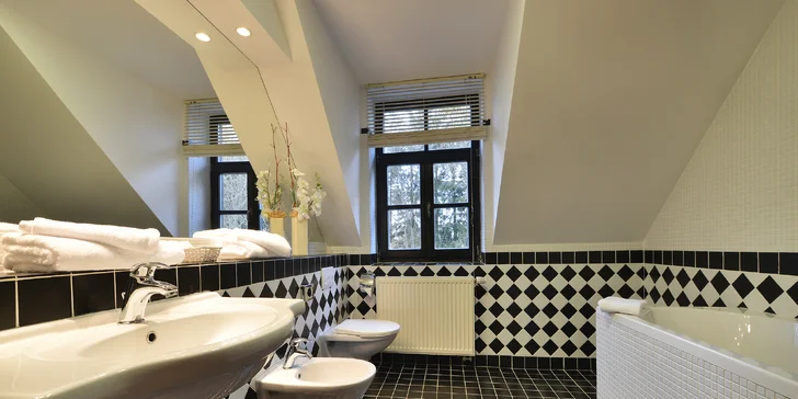 4* hotel v pokojnej časti Mariánskych Lázní: polpenzia, wellness aj procedúry